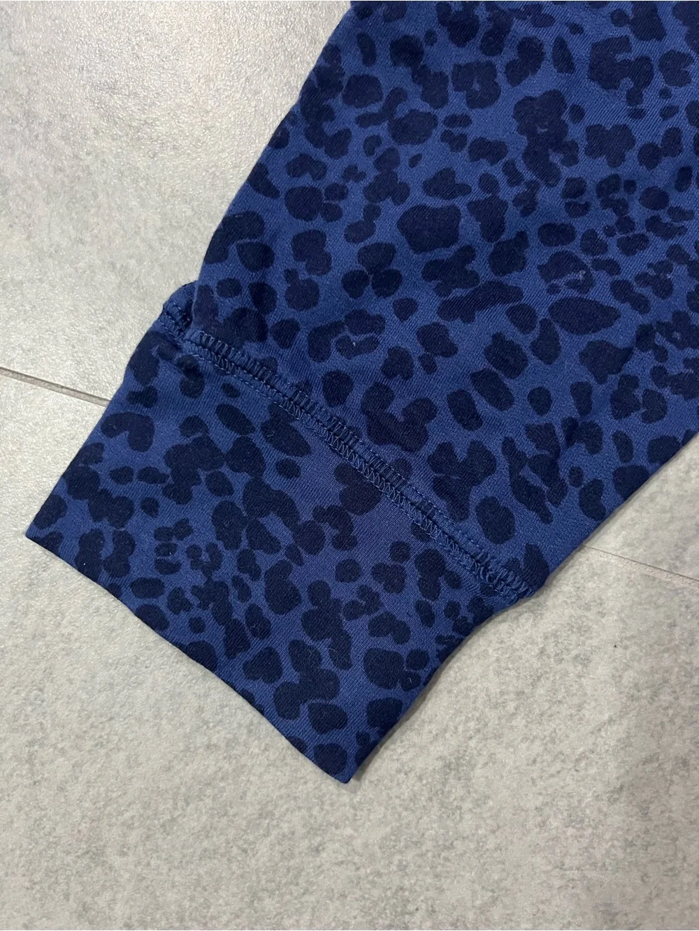 NWT Love by Gap Lounge Pajama Pant Jogger Bottoms in Blue Leopard Print